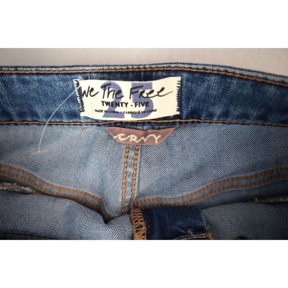 We The Free OB1036256 Women's Sz 25 Light Wash CRVY High Rise Denim Jeans - Picture 4 of 12